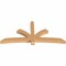 Ekena Millwork Davenport Timber Gable Bracket, Western Red Cedar, 96"W x 44"H x 5 1/2"D x 5 1/2"F, 11/12 Pitch GBW096X44X0606DAV00SWR - alternate 5